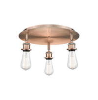 Ballston Semi-Flush Mount Satin Nickel