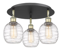 Ballston Semi-Flush Mount Satin Nickel Glass