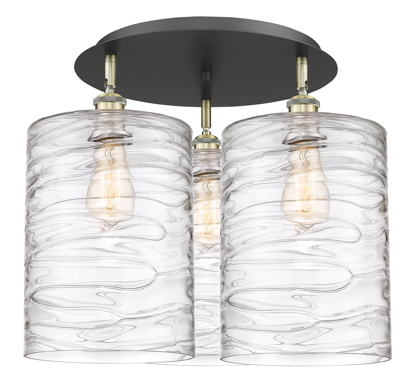 Ballston Semi-Flush Mount Satin Nickel
