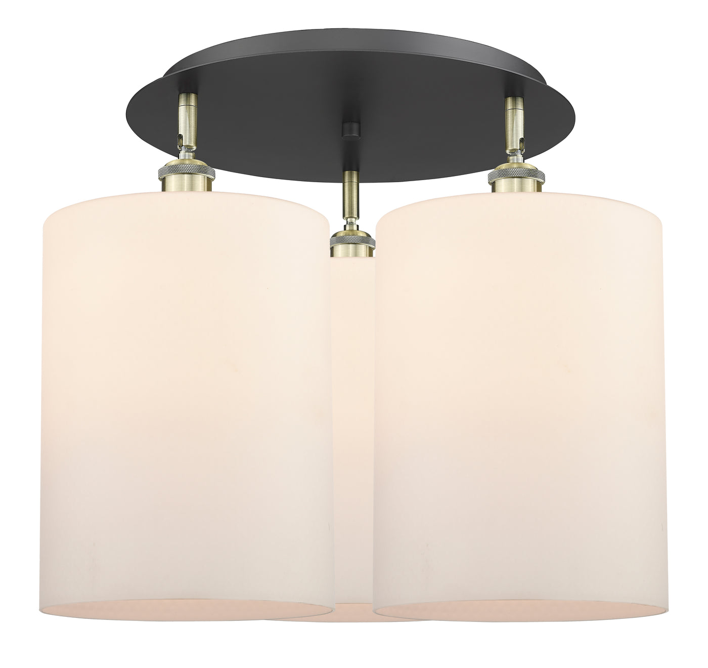 Ballston Semi-Flush Mount Satin Nickel Brass