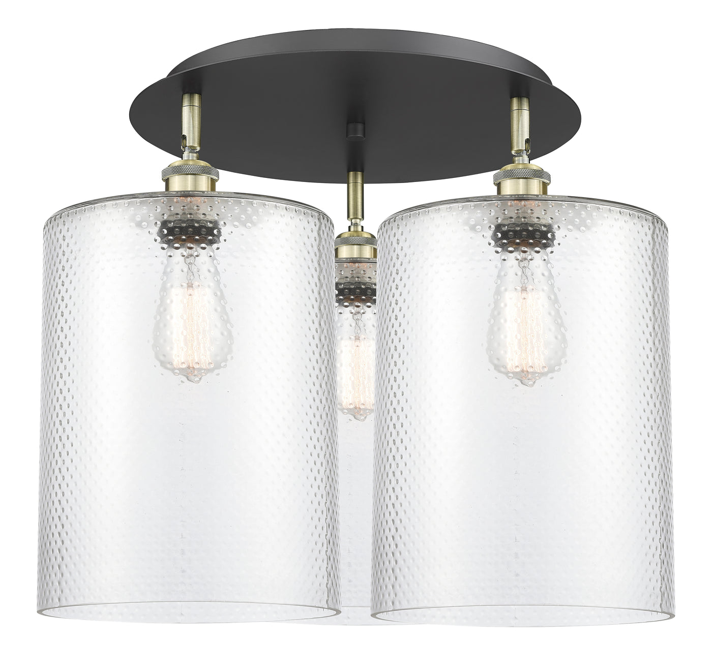 Ballston Semi-Flush Mount Satin Nickel Brass
