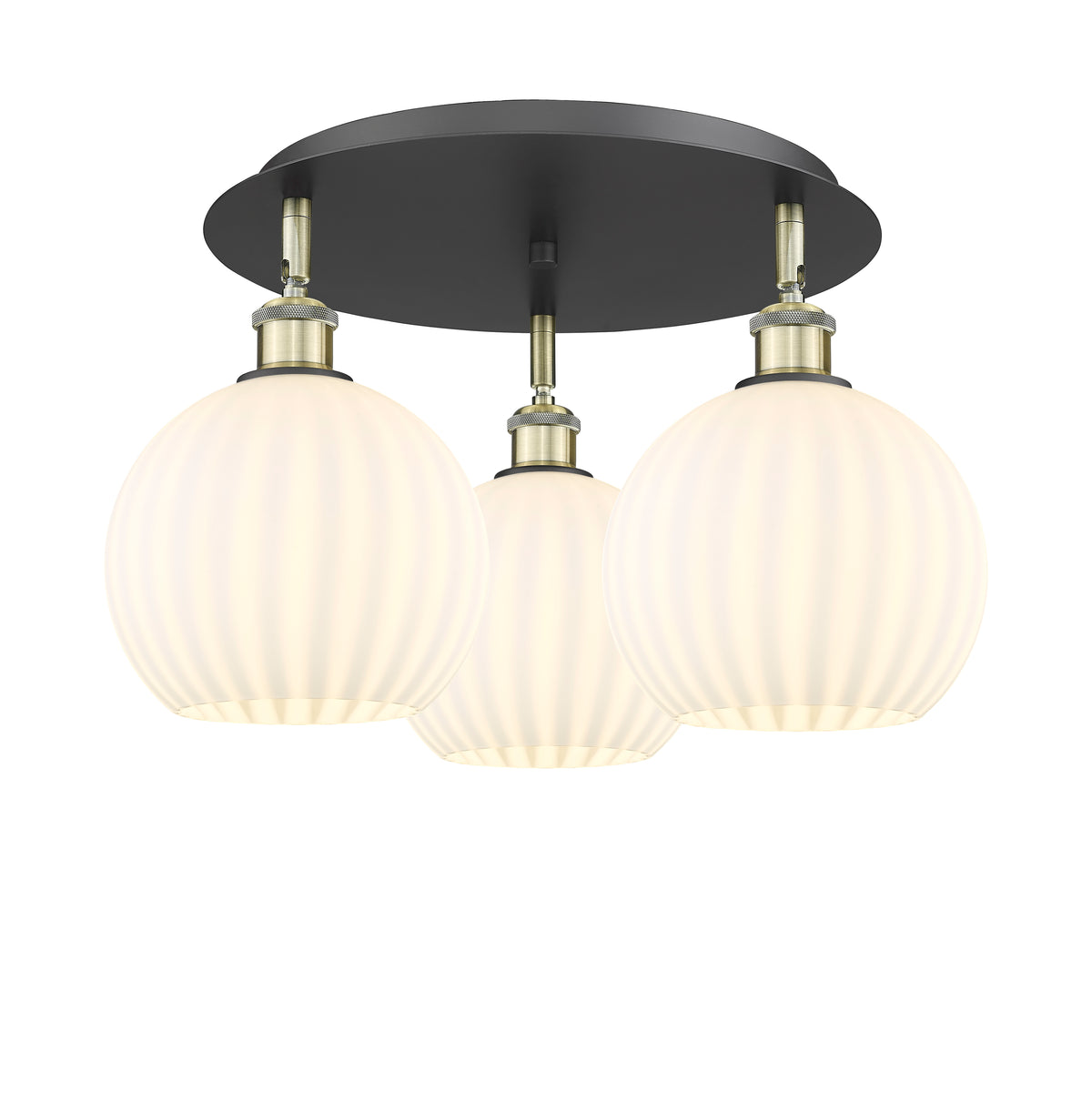 20-Inch 3-Light Semi-Flush Mount