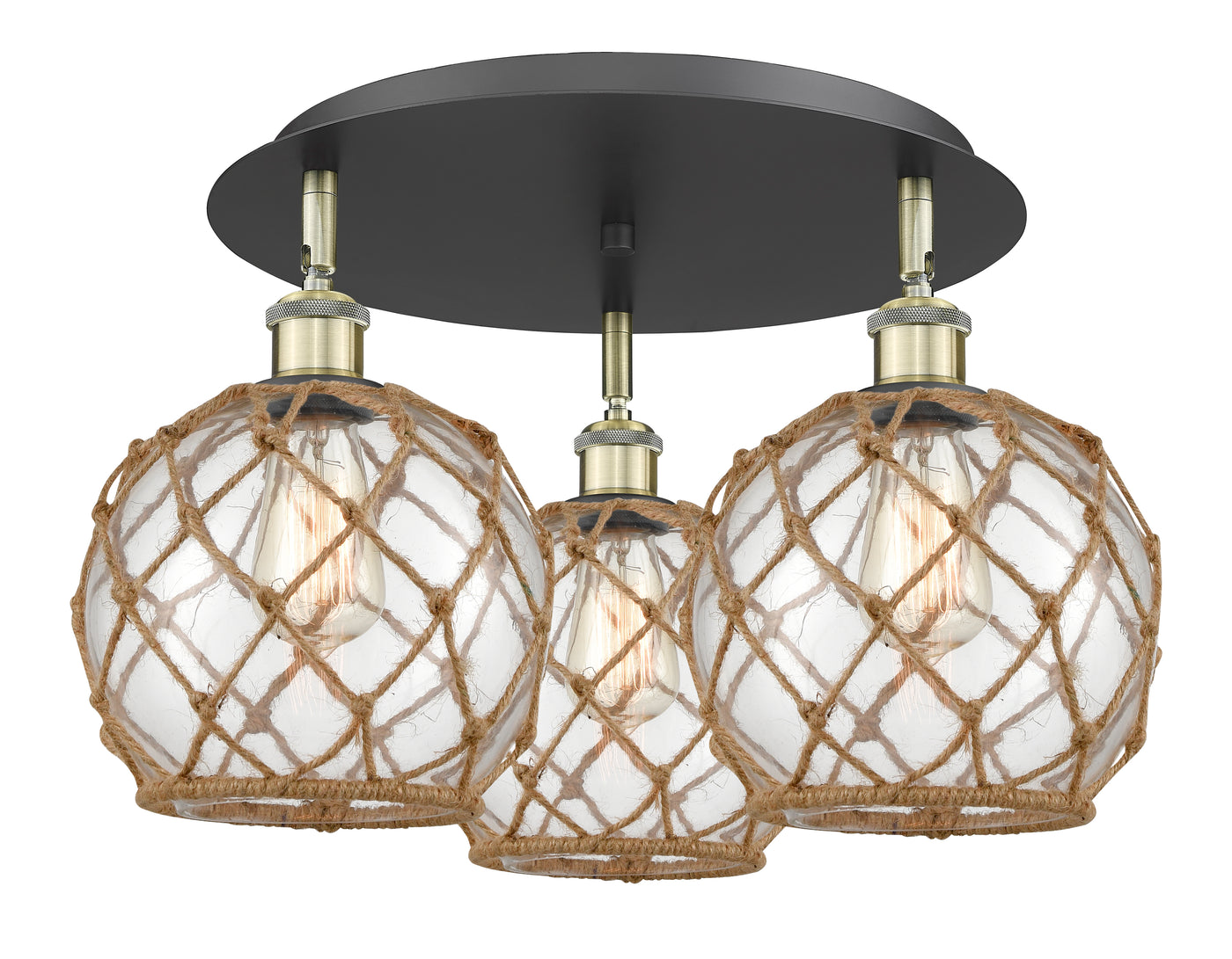 Ballston Semi-Flush Mount Satin Nickel