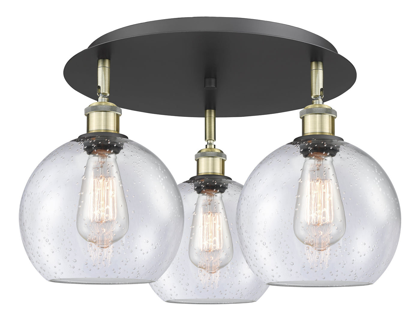 Ballston Semi-Flush Mount Satin Nickel