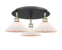 Ballston Semi-Flush Mount Satin Nickel Glass