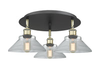 Ballston Semi-Flush Mount Satin Nickel Glass