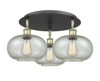Ballston Semi-Flush Mount Satin Nickel