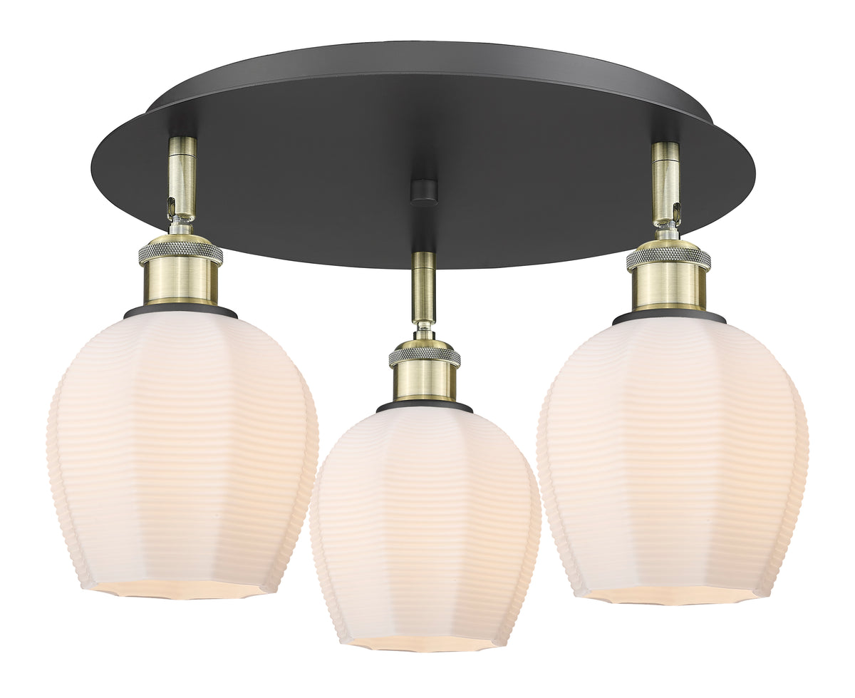 Norfolk 18-Inch 3-Light Semi-Flush Mount