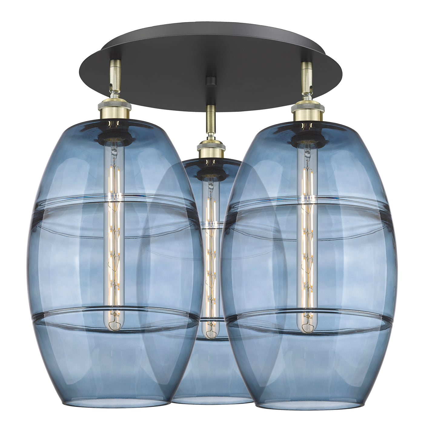 Ballston Semi-Flush Mount Satin Nickel
