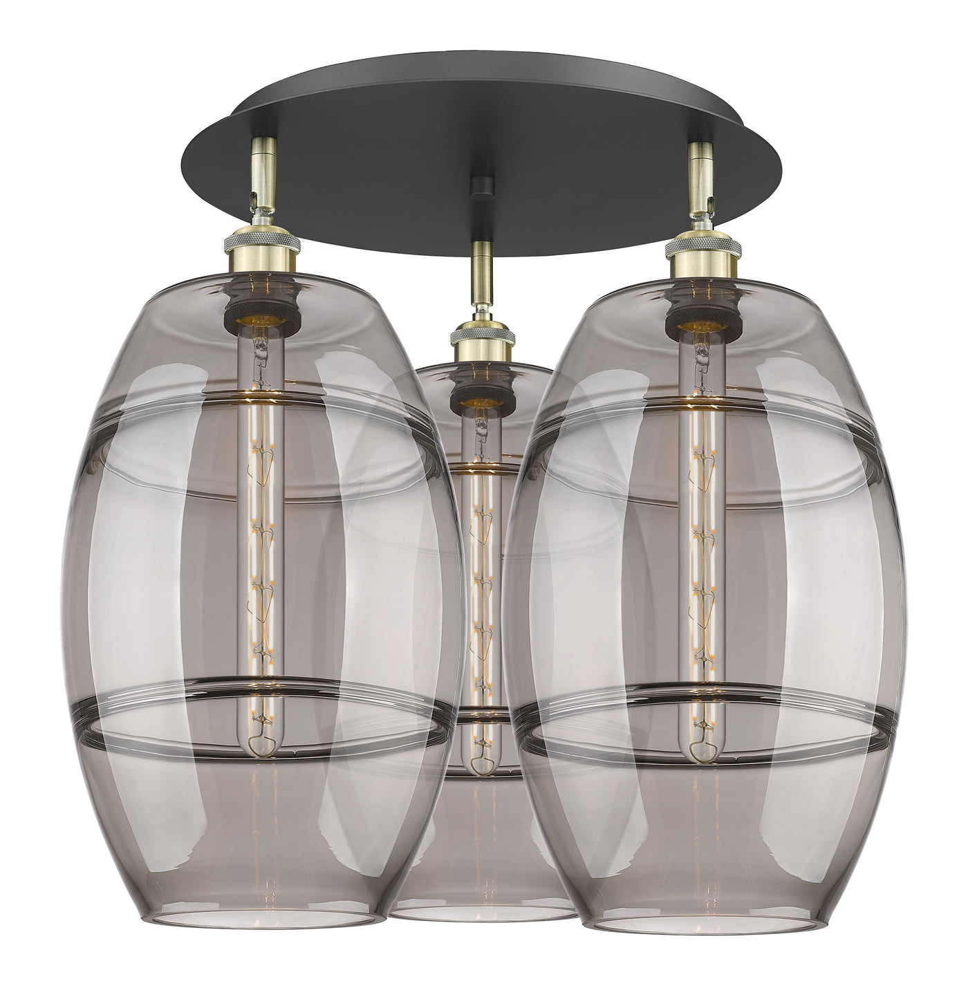Ballston Semi-Flush Mount Satin Nickel