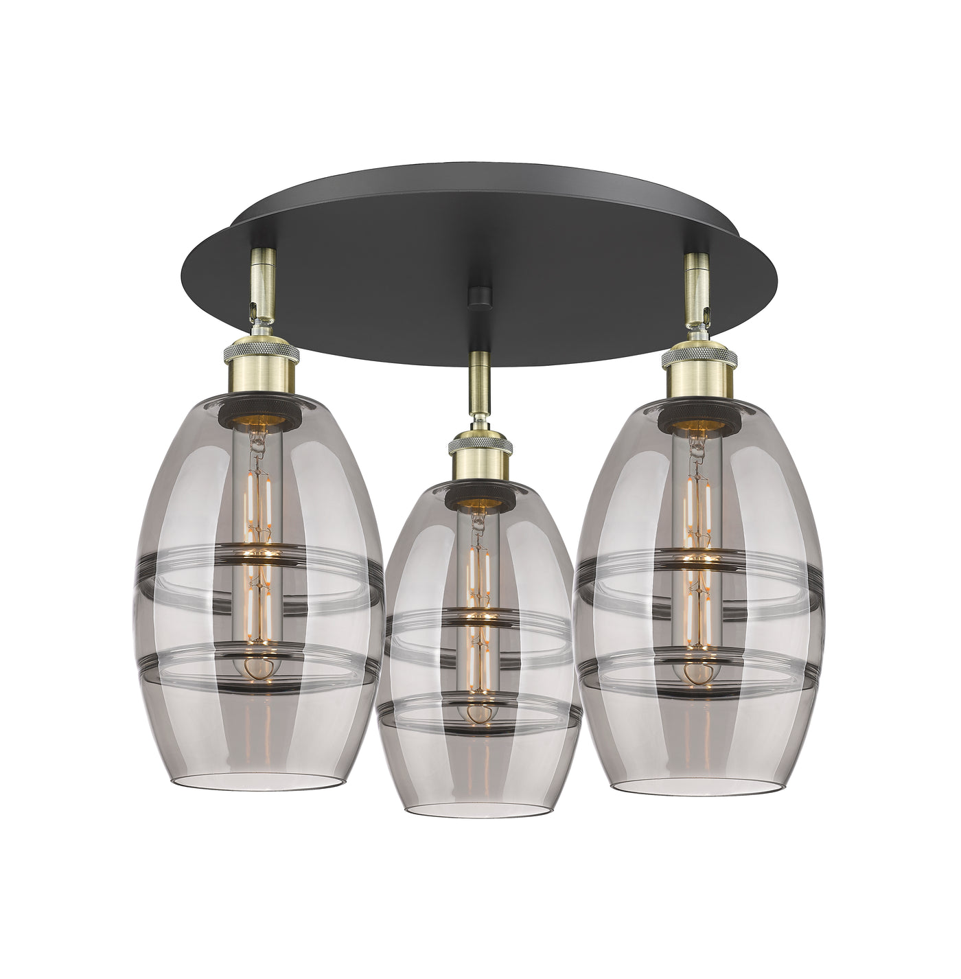 Ballston Semi-Flush Mount Satin Nickel