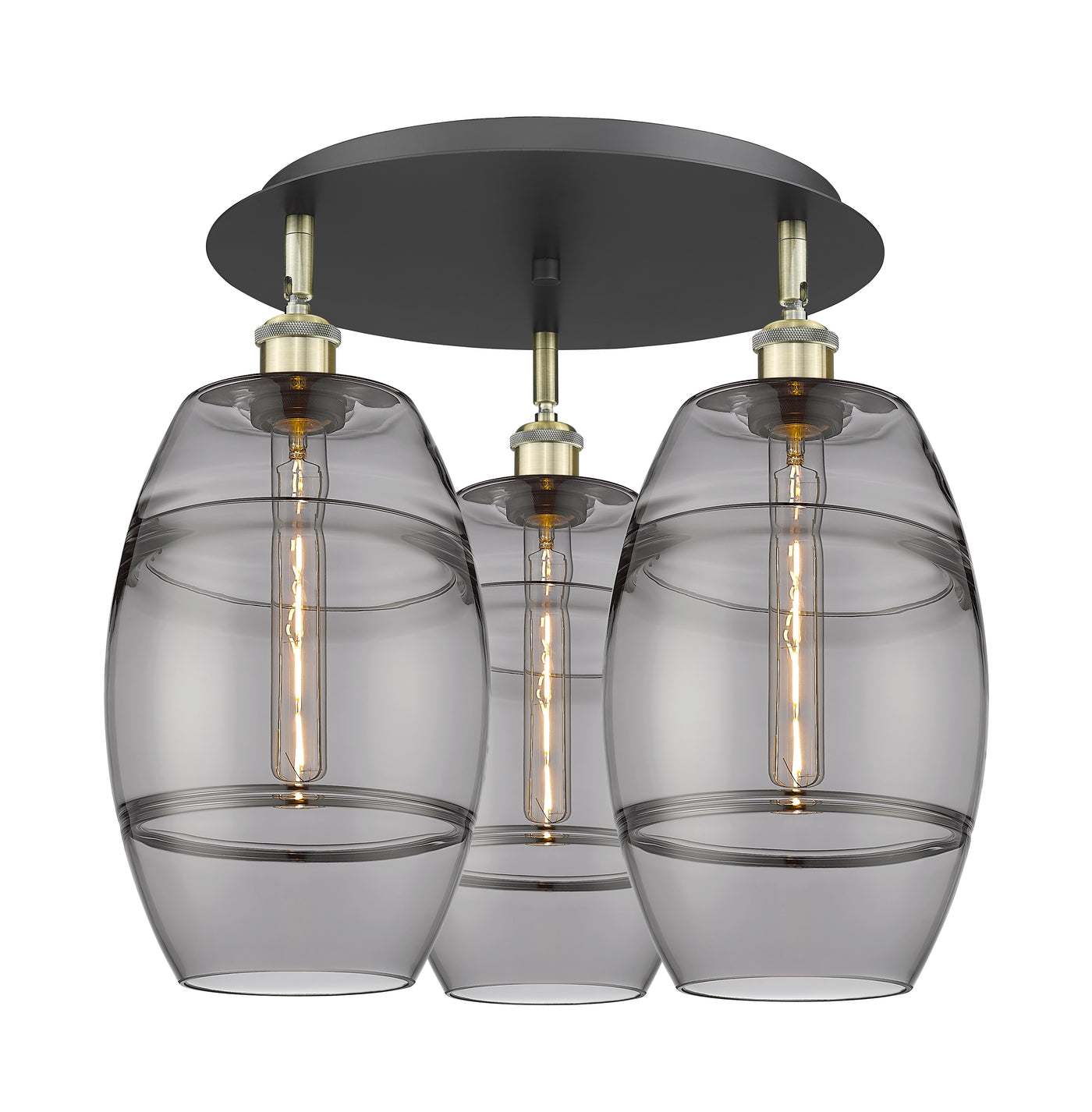 Ballston Semi-Flush Mount Satin Nickel