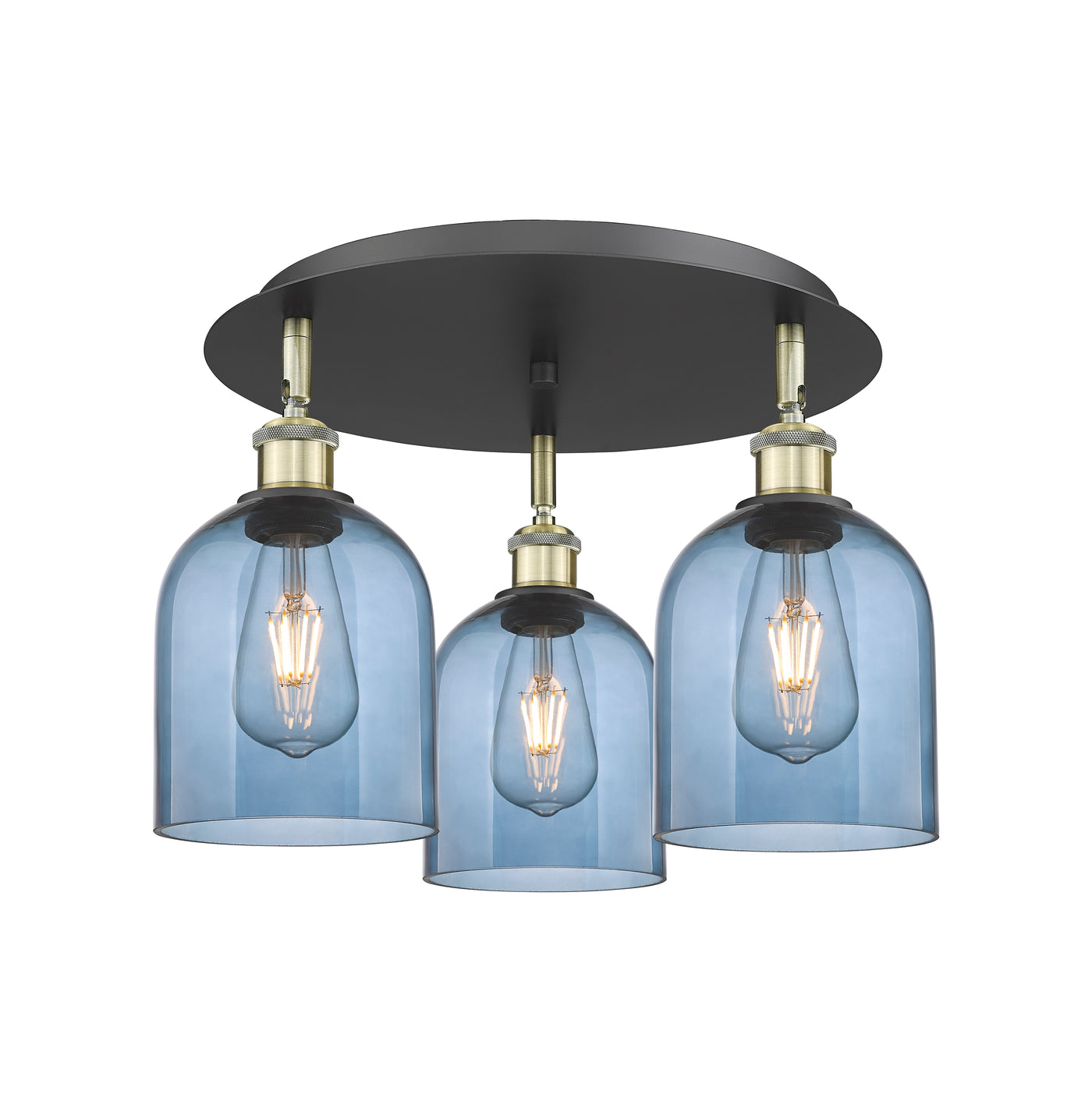 Ballston Semi-Flush Mount Satin Nickel