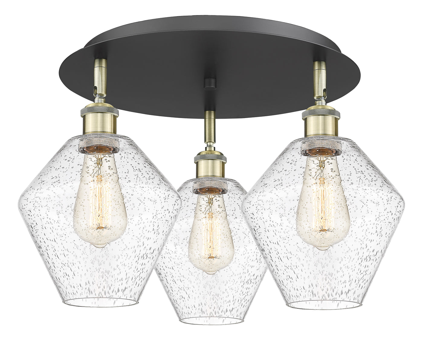 Ballston Semi-Flush Mount Satin Nickel Finish