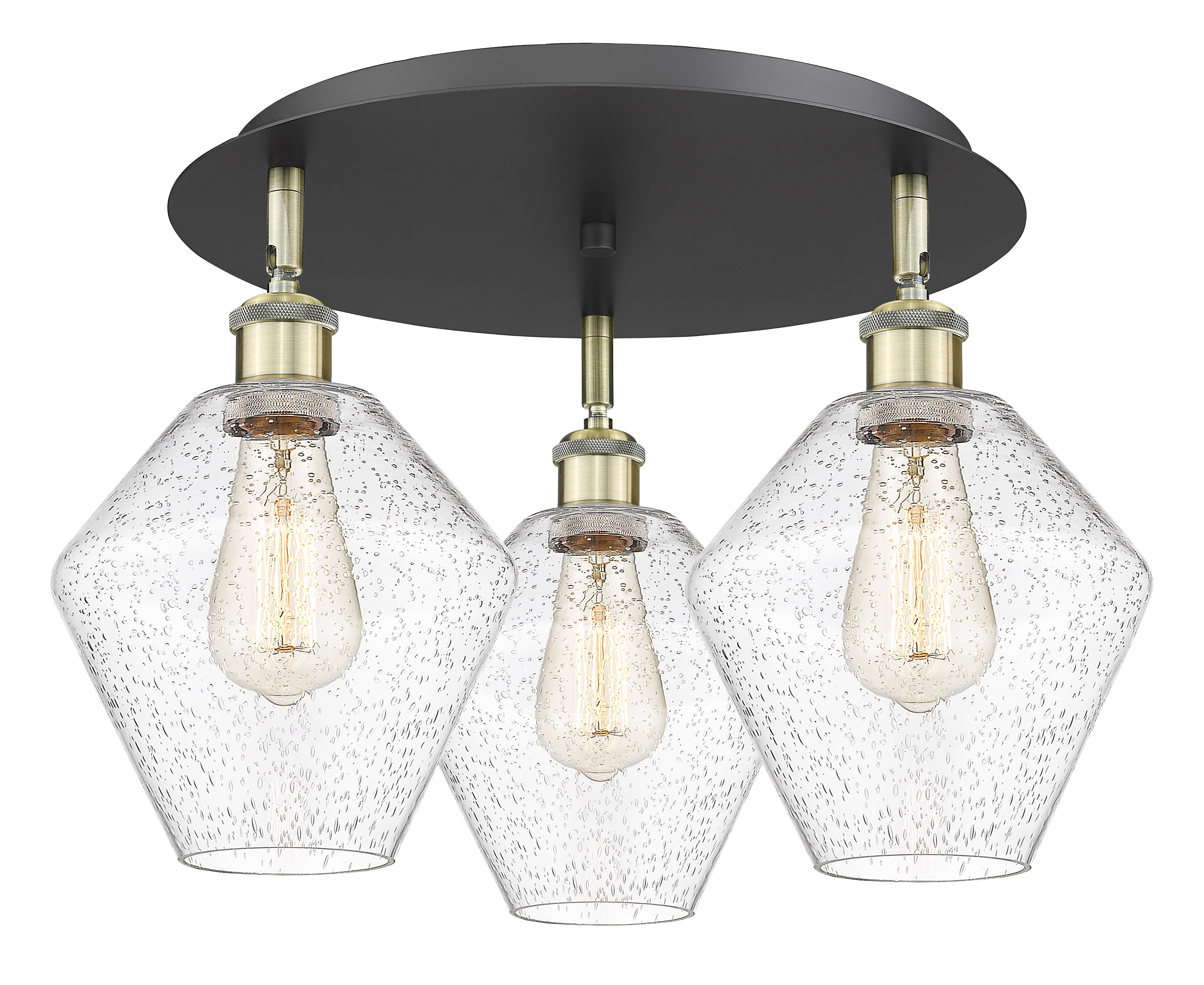 Ballston Semi-Flush Mount Satin Nickel Finish
