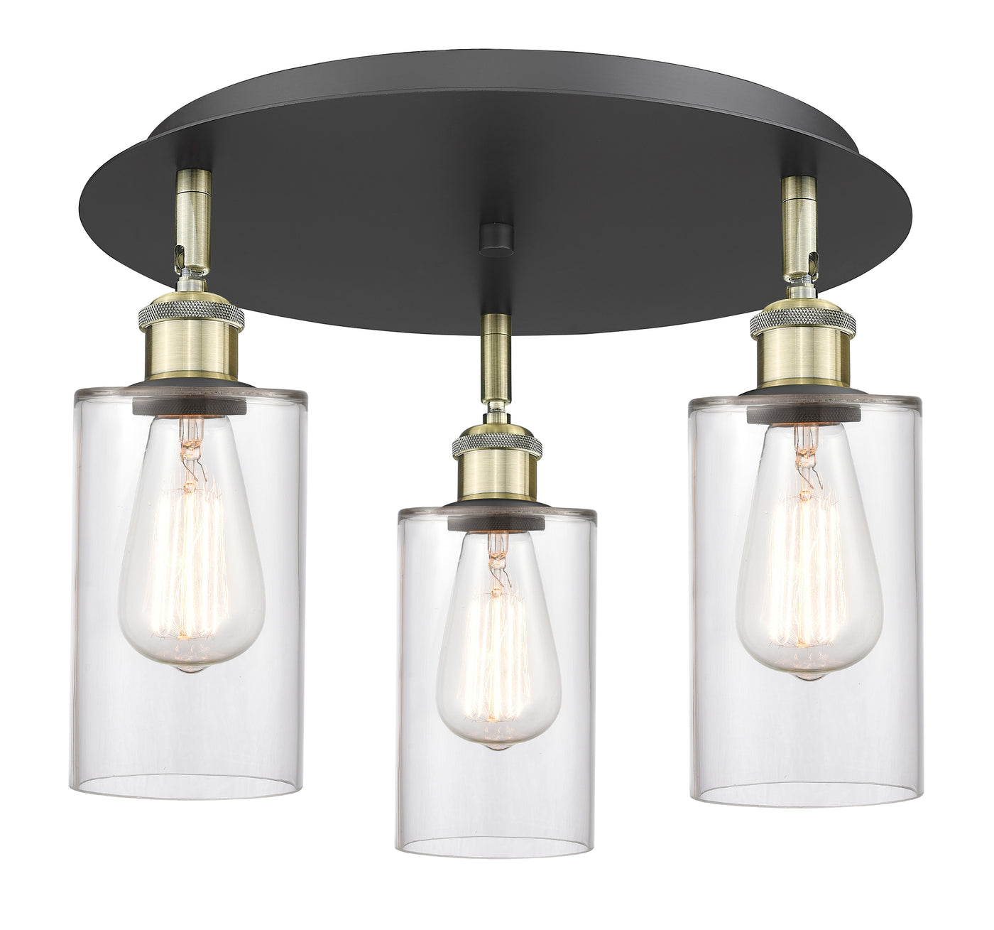 Ballston Semi-Flush Satin Nickel Brass