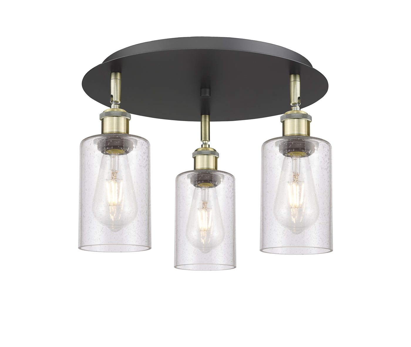 Ballston Semi-Flush Satin Nickel Brass