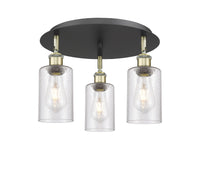 Ballston Semi-Flush Satin Nickel Brass