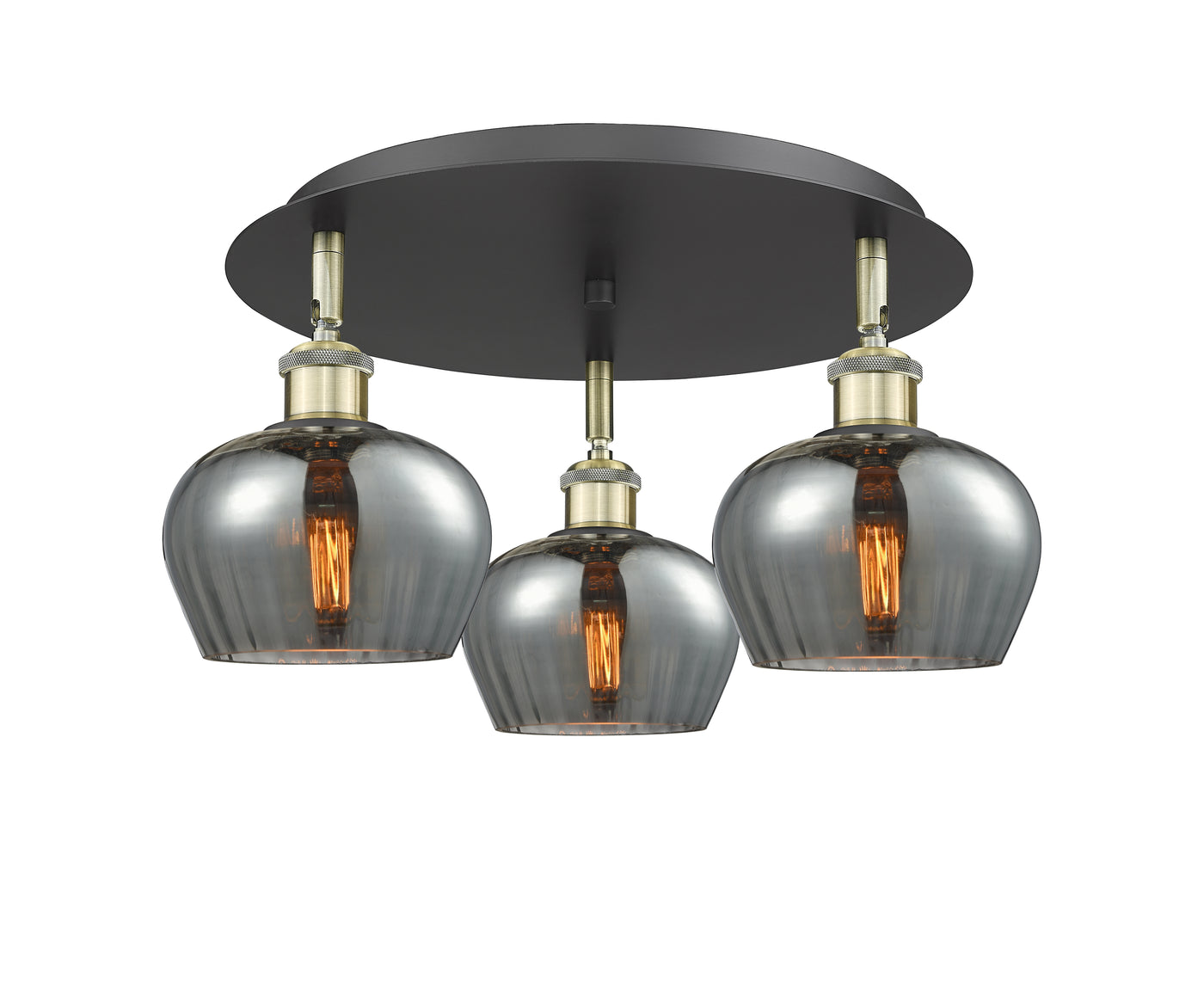 Ballston Semi-Flush Mount Satin Nickel