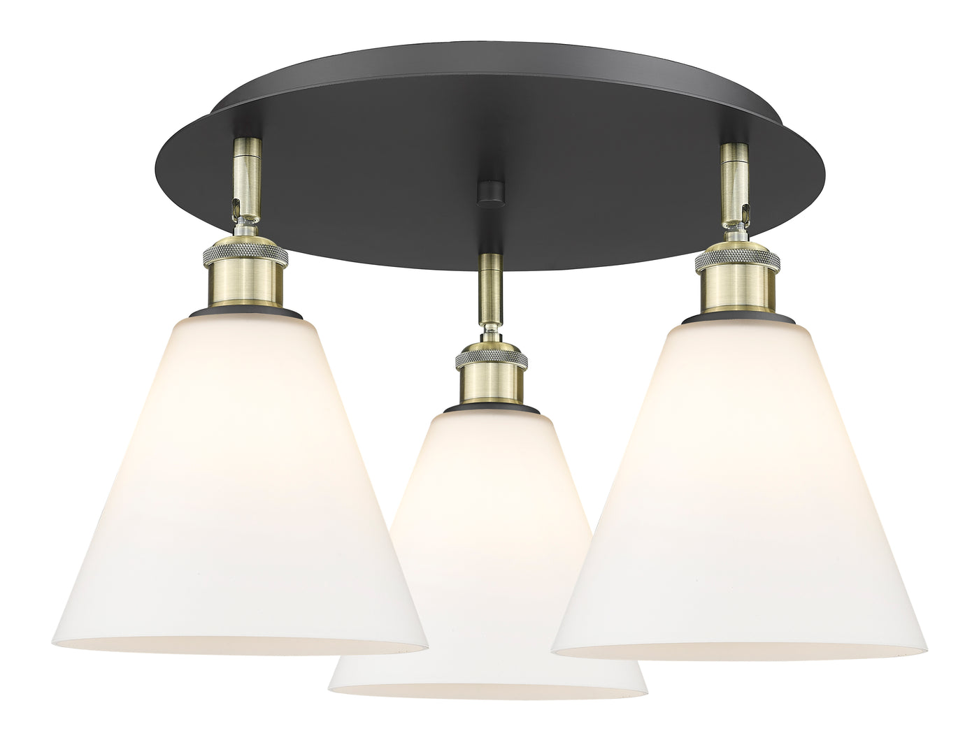 Ballston Semi-Flush Mount Satin Nickel Finish