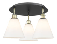 Ballston Semi-Flush Mount Satin Nickel Finish