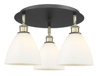 Ballston Semi-Flush Mount Satin Nickel