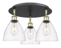 Ballston Semi-Flush Mount Satin Nickel