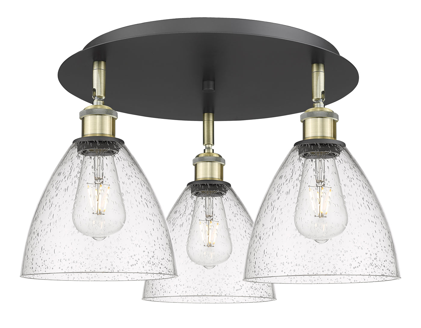 Ballston Semi-Flush Mount Satin Nickel