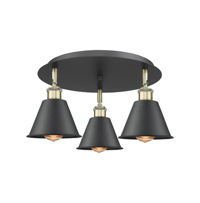 Ballston Semi-Flush Mount Satin Nickel