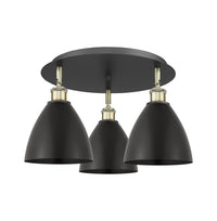 Ballston Semi-Flush Mount Satin Nickel