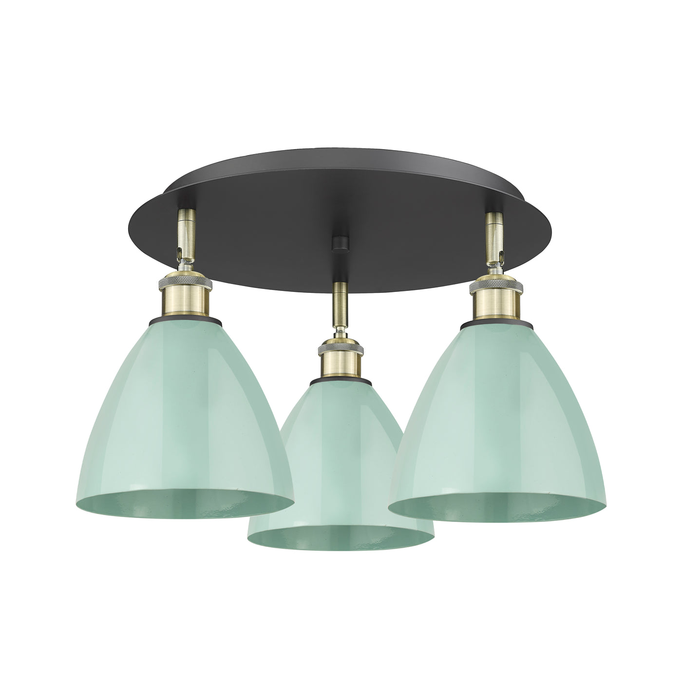 Ballston Semi-Flush Mount Satin Nickel