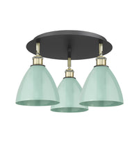 Ballston Semi-Flush Mount Satin Nickel