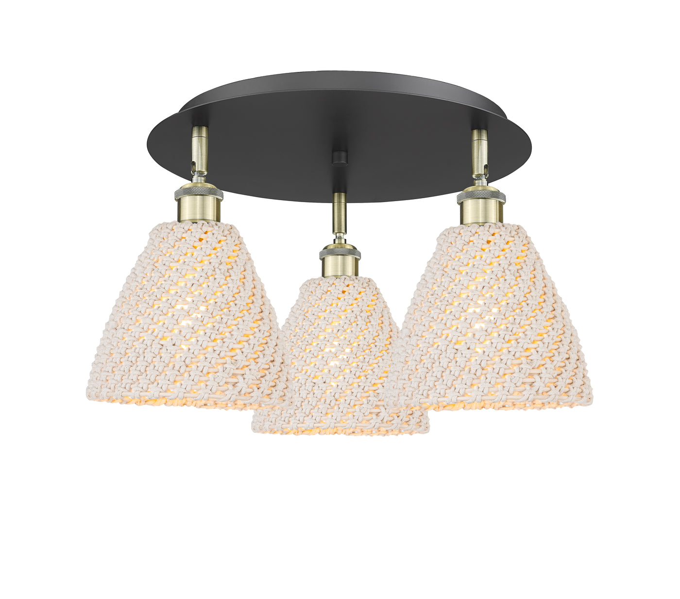 Ballston Semi-Flush Mount Satin Nickel