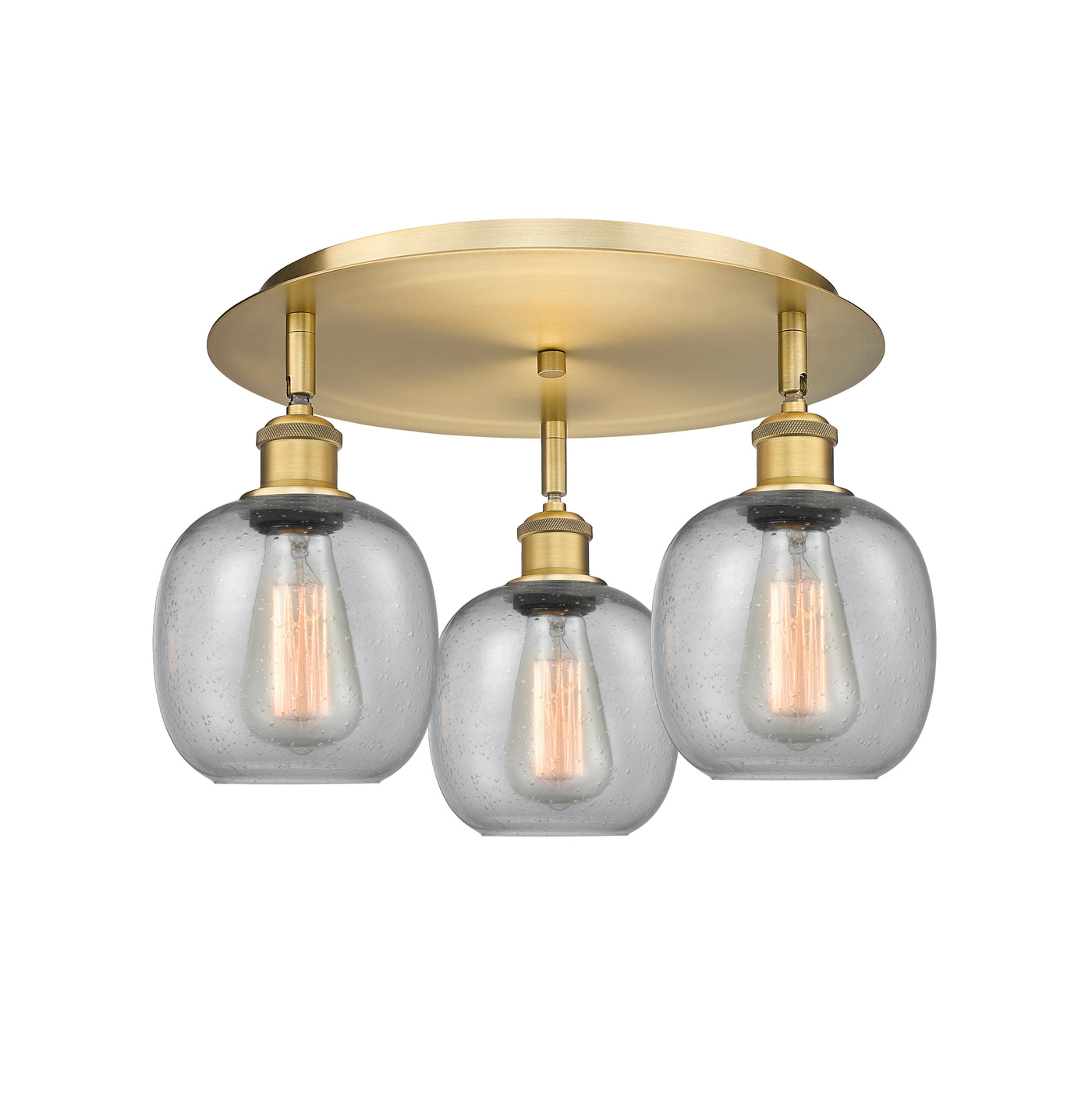 Ballston Semi-Flush Mount Satin Nickel