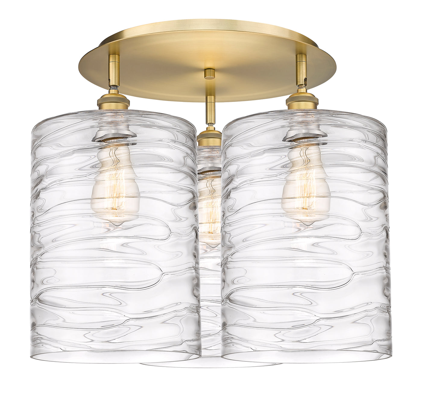Ballston Semi-Flush Mount Satin Nickel