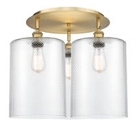 Ballston Semi-Flush Mount Satin Nickel Brass