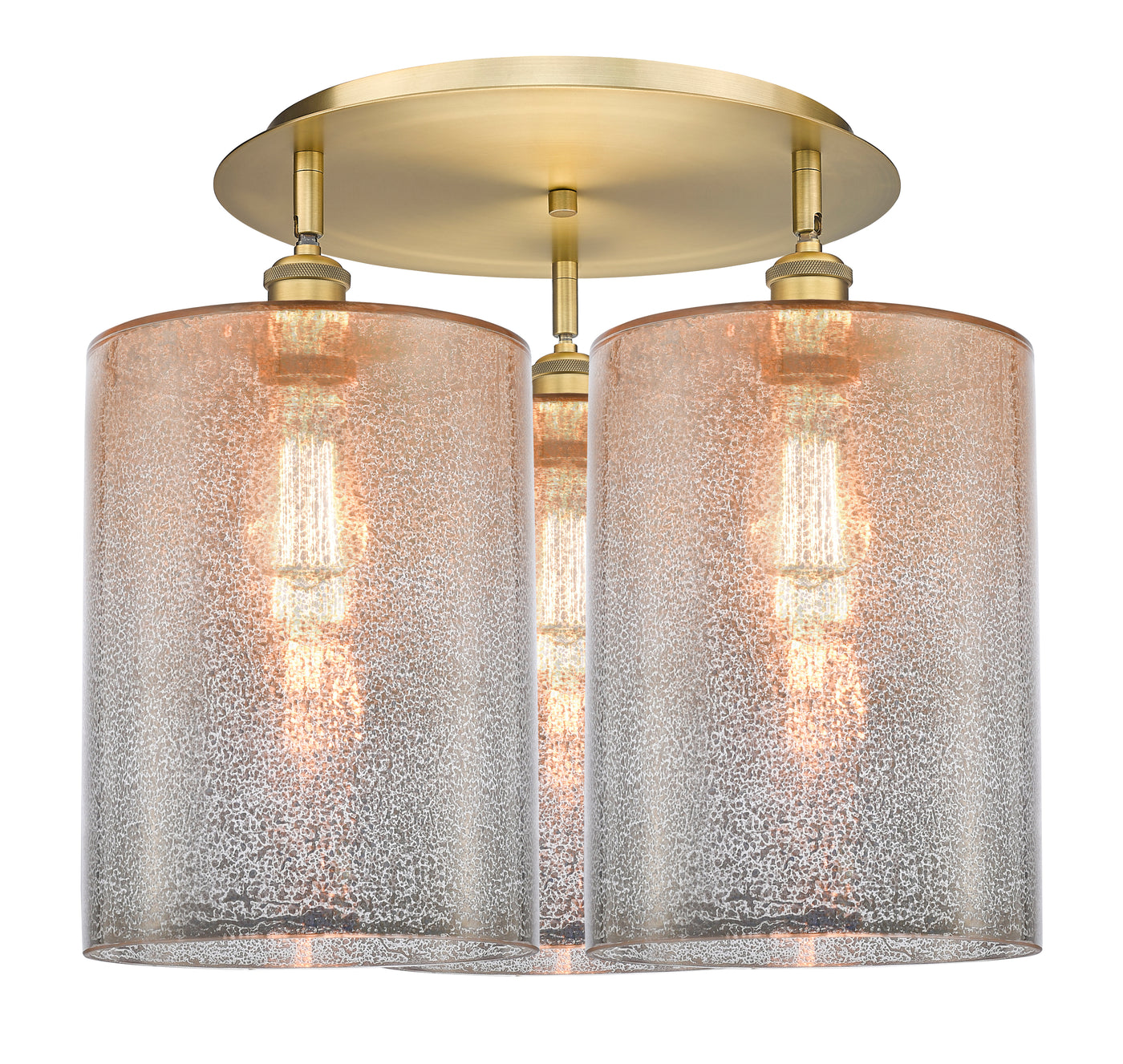 Ballston Semi-Flush Mount Satin Nickel Brass