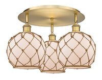 Ballston Semi-Flush Mount Satin Nickel