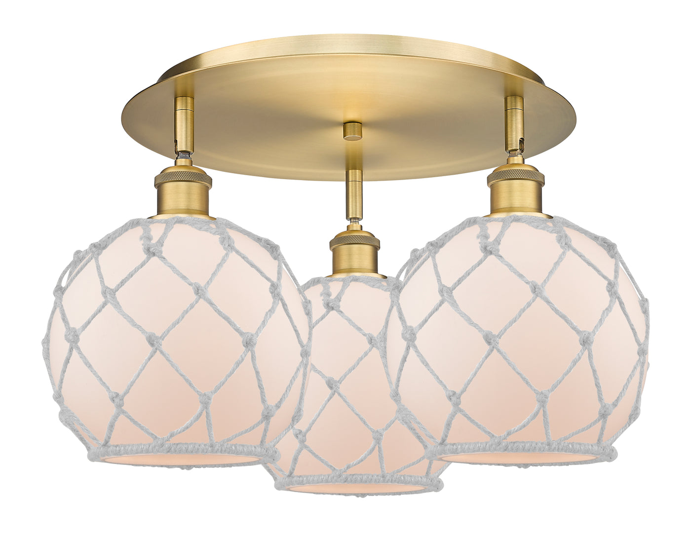 Ballston Semi-Flush Mount Satin Nickel