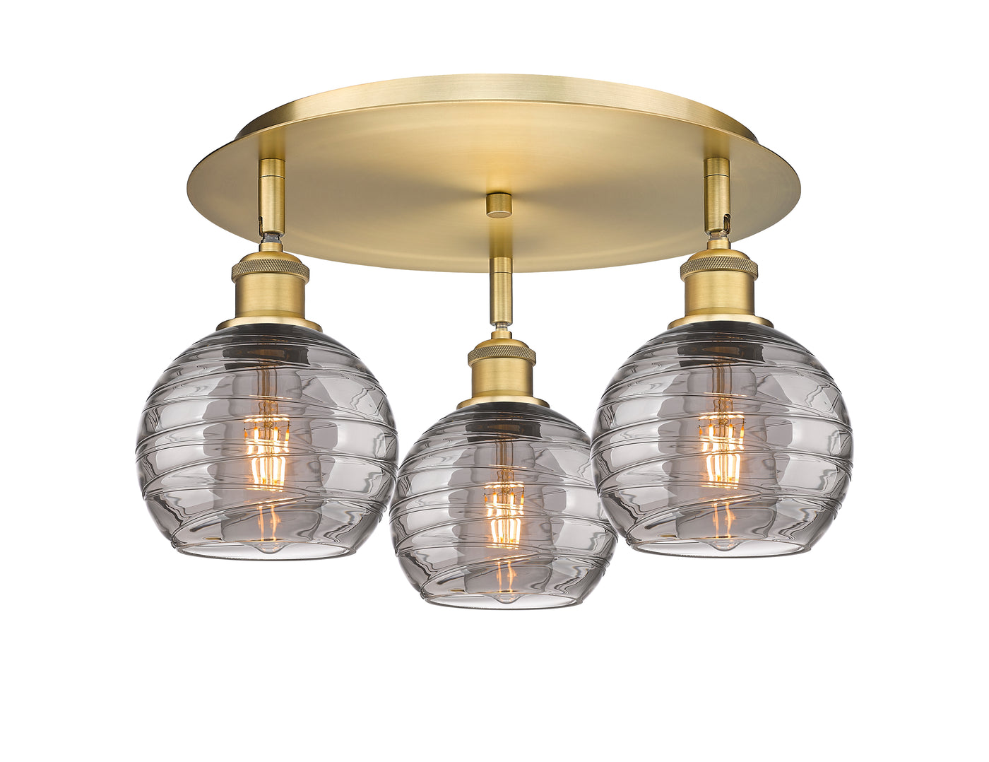 Ballston Semi-Flush Mount Satin Nickel Finish