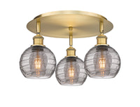 Ballston Semi-Flush Mount Satin Nickel Finish