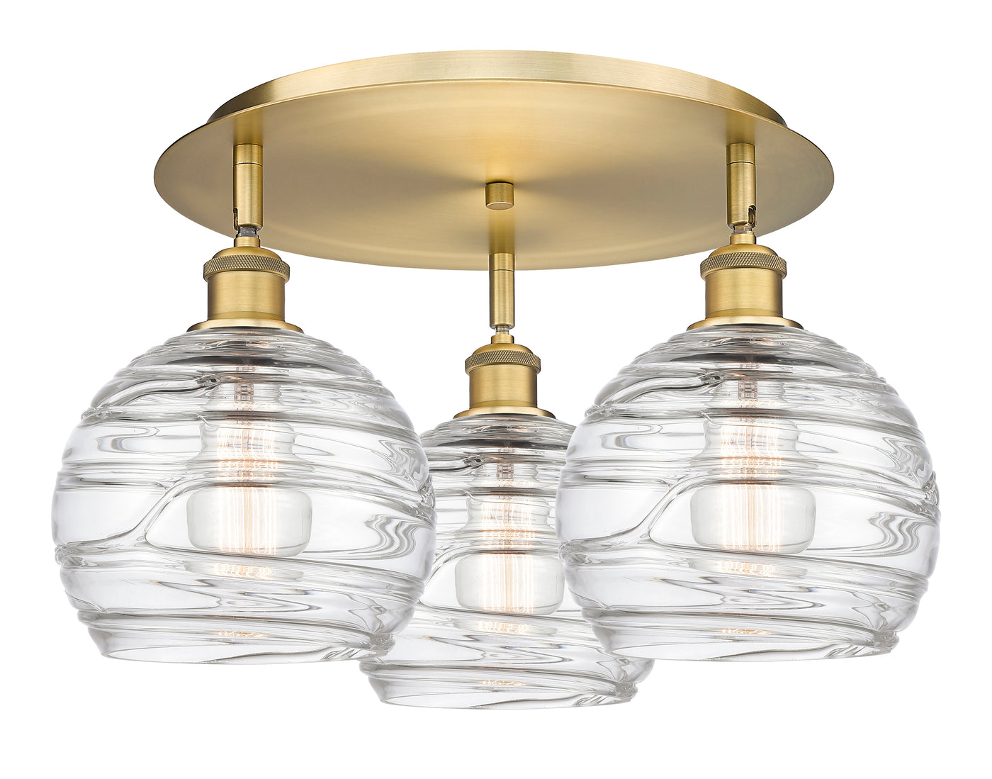 Ballston Semi-Flush Mount Satin Nickel