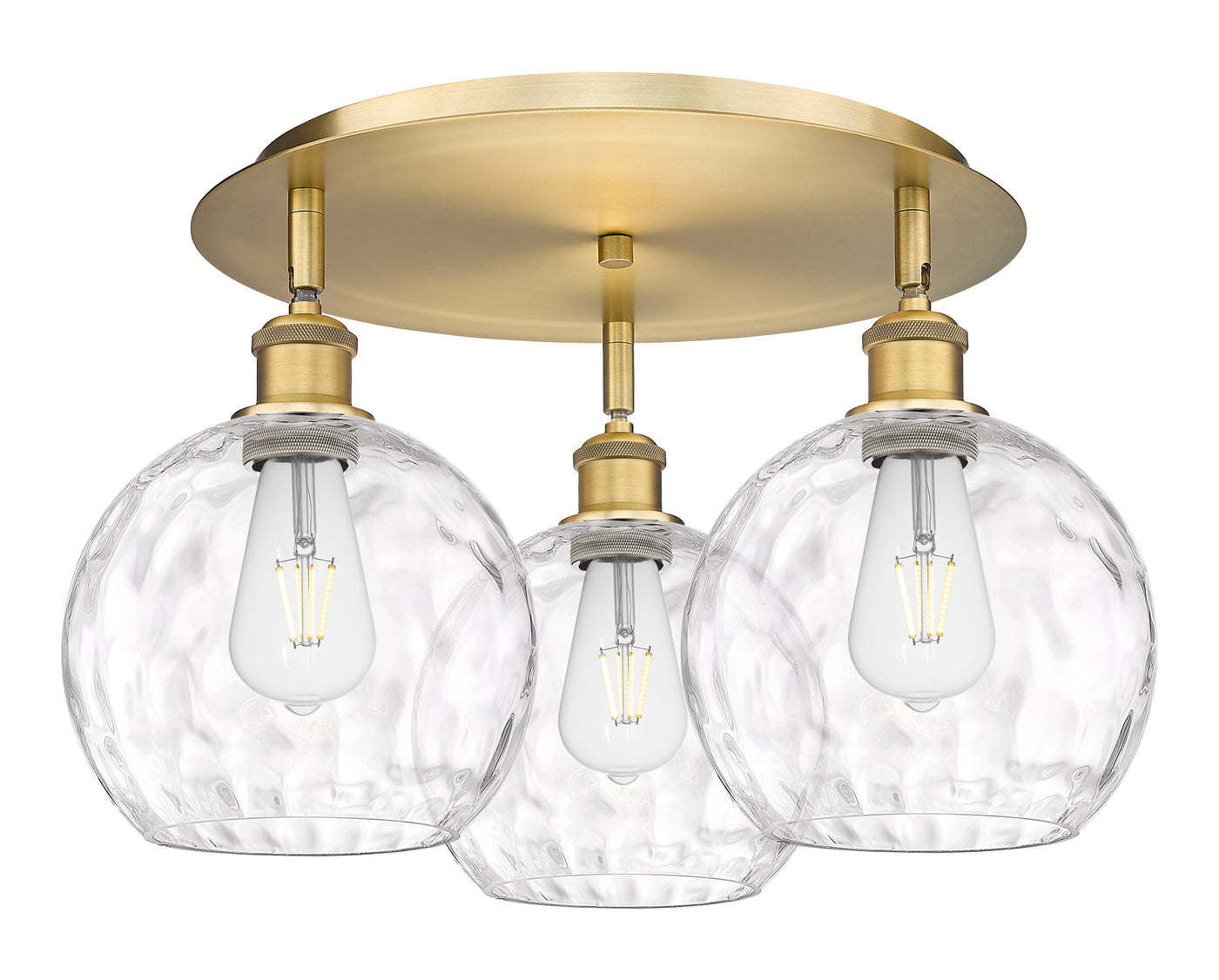 Ballston Semi-Flush Mount Satin Nickel