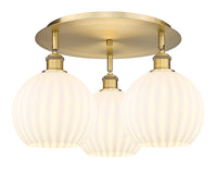 Ballston Semi-Flush Mount Satin Nickel Steel
