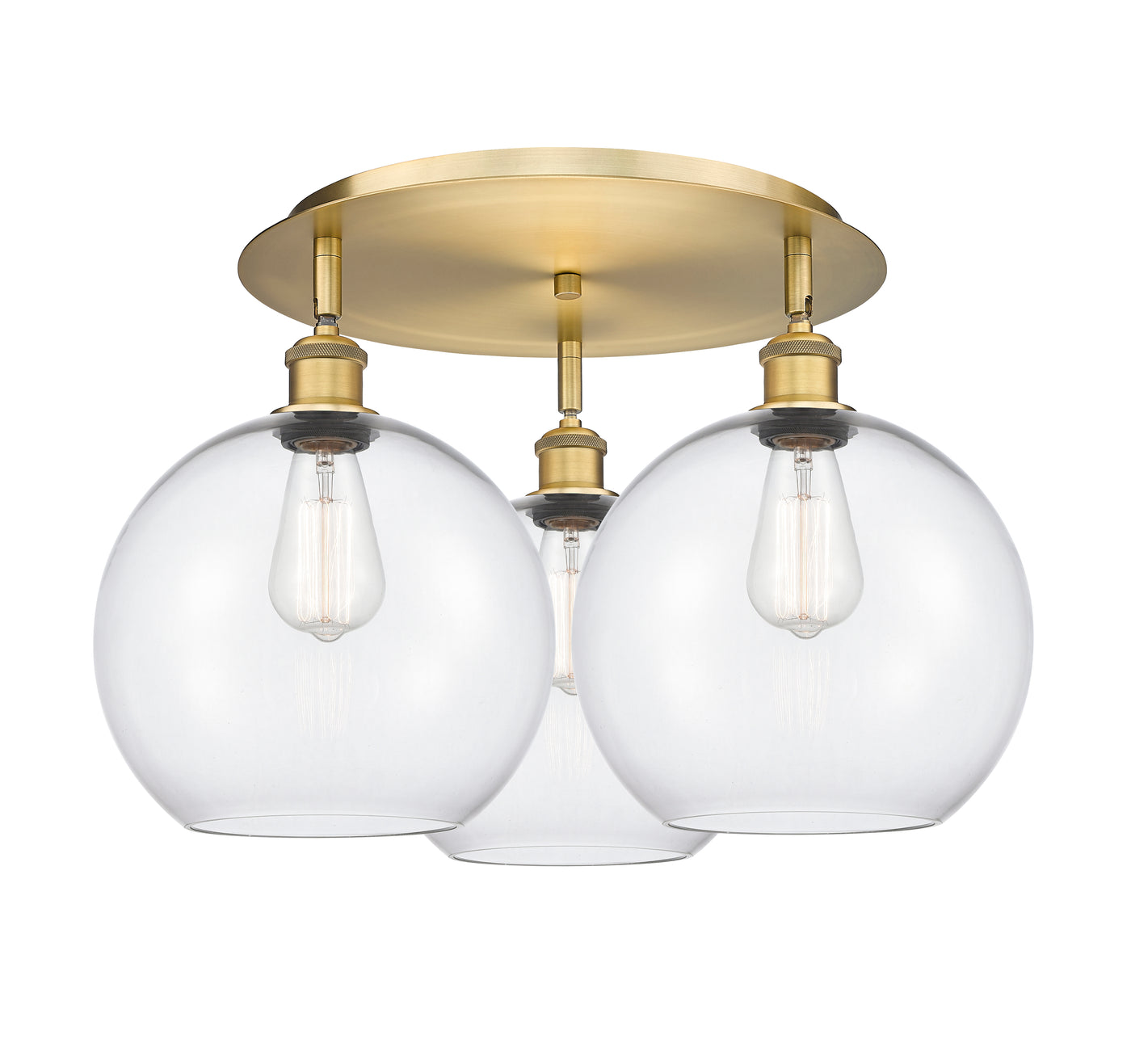 Ballston Semi-Flush Mount Satin Nickel