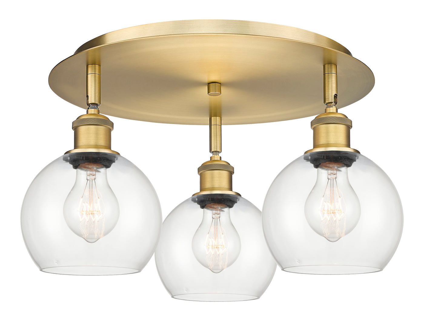 Ballston Semi-Flush Mount Satin Nickel