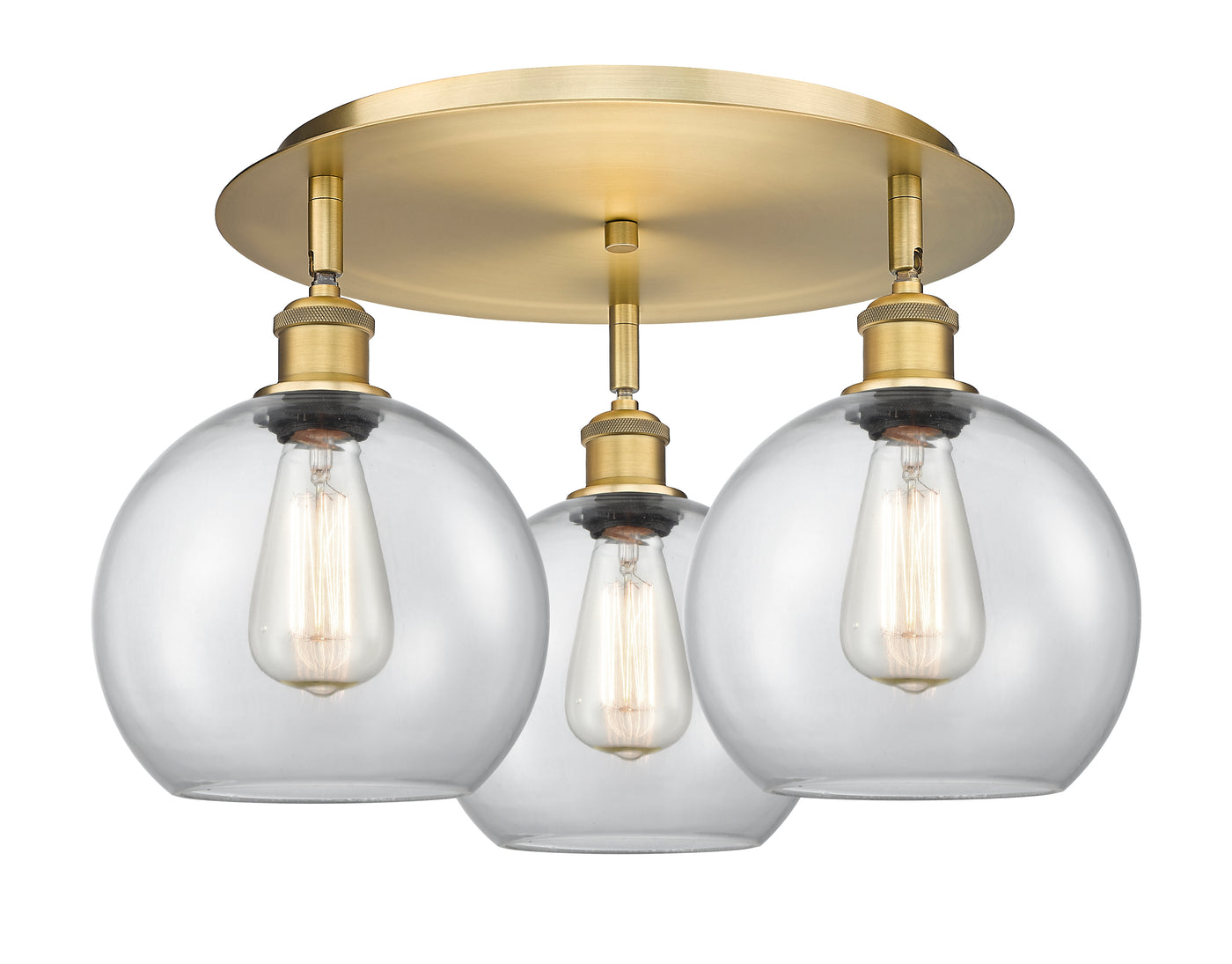 Ballston Semi-Flush Mount Satin Nickel