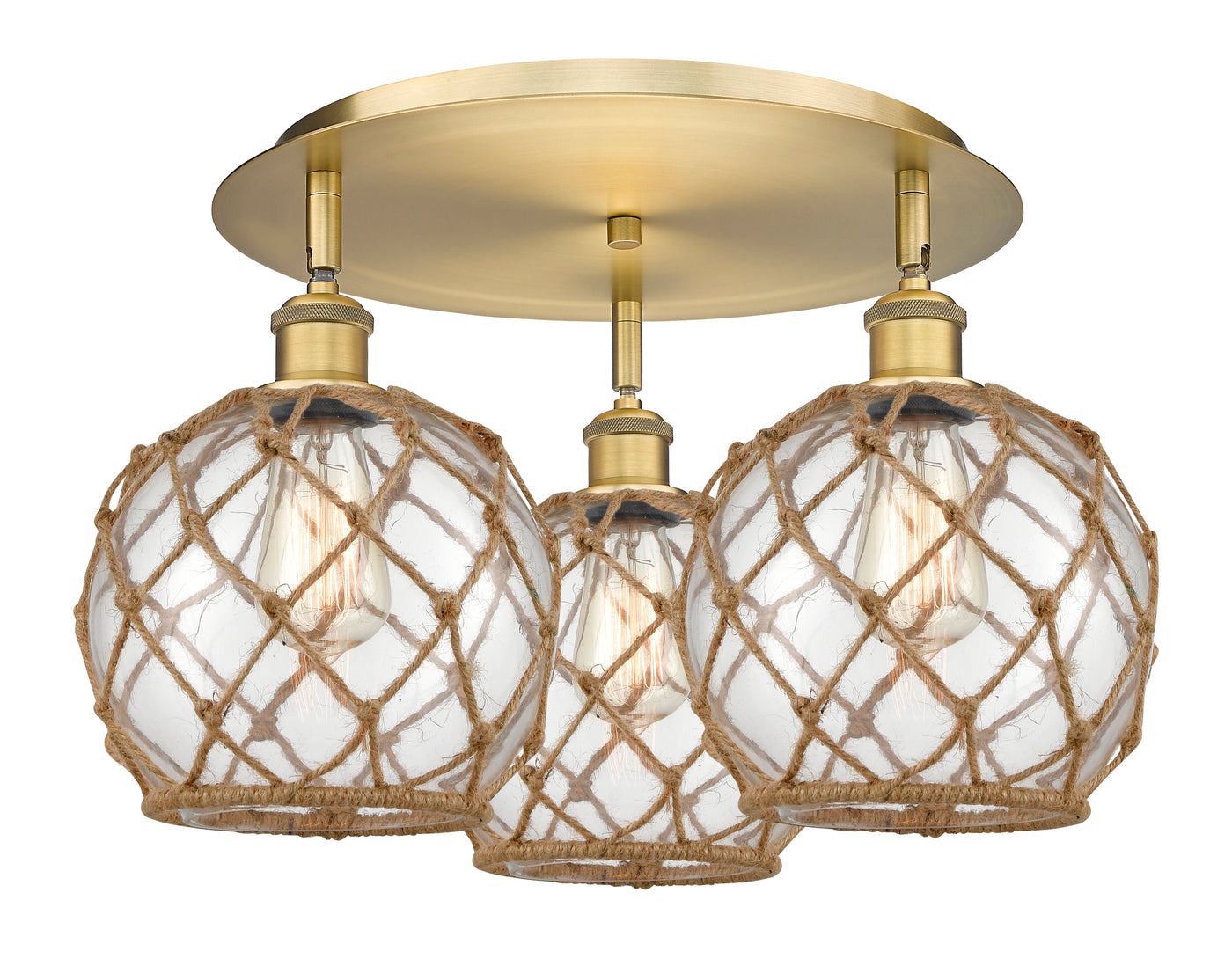 Ballston Semi-Flush Mount Satin Nickel