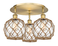 Ballston Semi-Flush Mount Satin Nickel