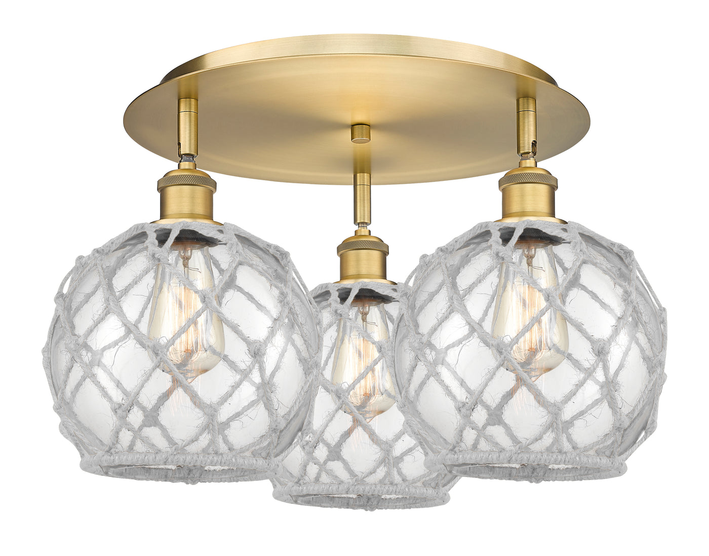 Ballston Semi-Flush Mount Satin Nickel